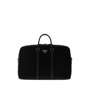 Prada Men Black Re-Nylon Travel Bag